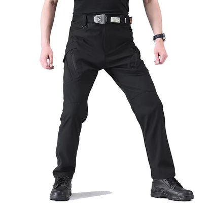 Men Elastic Military Spring Autumn Tactical Pants Camping Hiking Trekking Climbing Sharkskin Cargo Trousers Quick Dry Sports