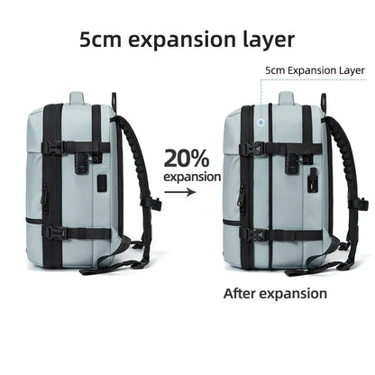 Travel casual Backpack 16 inch vacuum compression Laptop Backpack USB charging school Backpack Extended Hiking Business backpack