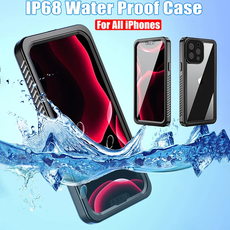 Bluetooth 30 Meter Deep Waterproof Case For iPhone 17 Air 16 15 14 13 12 Pro Max 11 Samsung Galaxy S25 S24 S23 S22 Ultra Note 20