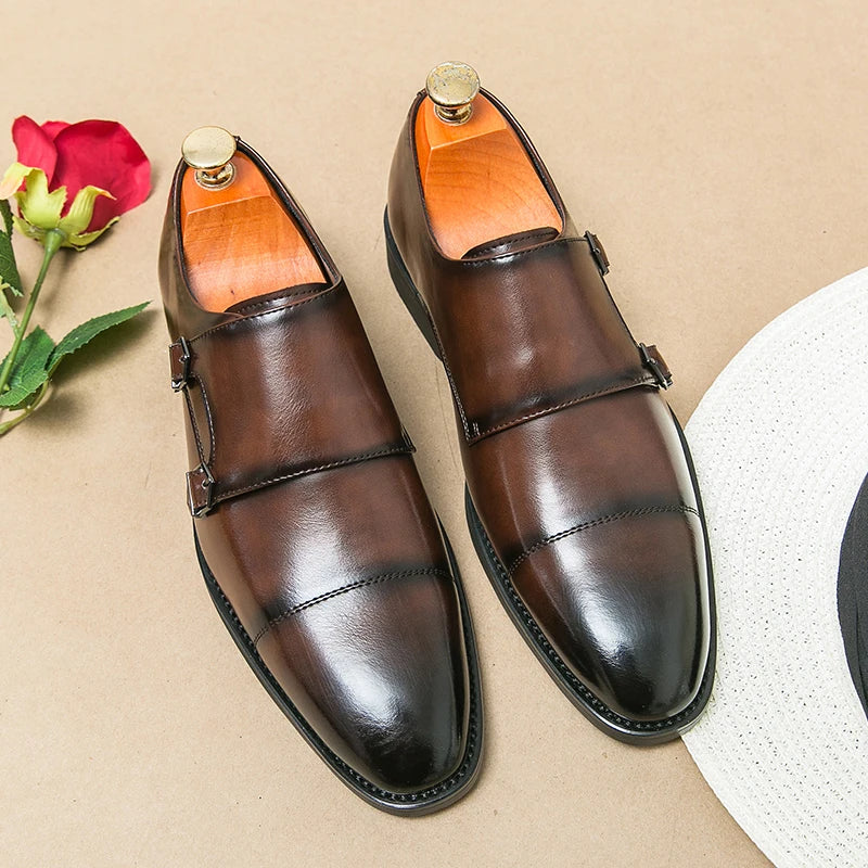 Men's Dress Shoes Classic Wedding Formal Oxford Leather Shoes Men Gentleman Casual Business Social Shoes Man Office Leather Shoe