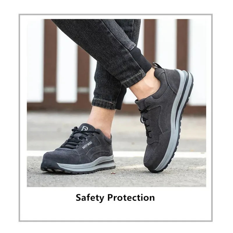 safety autumn shoes breathable work shoes anti stab work sneakers with steel toe indestructible shoes anti smashing safety shoes