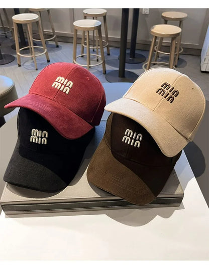 Korean Version High-quality Hard-top Baseball Cap Women Men Spring Autumn Versatile Embroidery Suncap Male Female Classic Hat