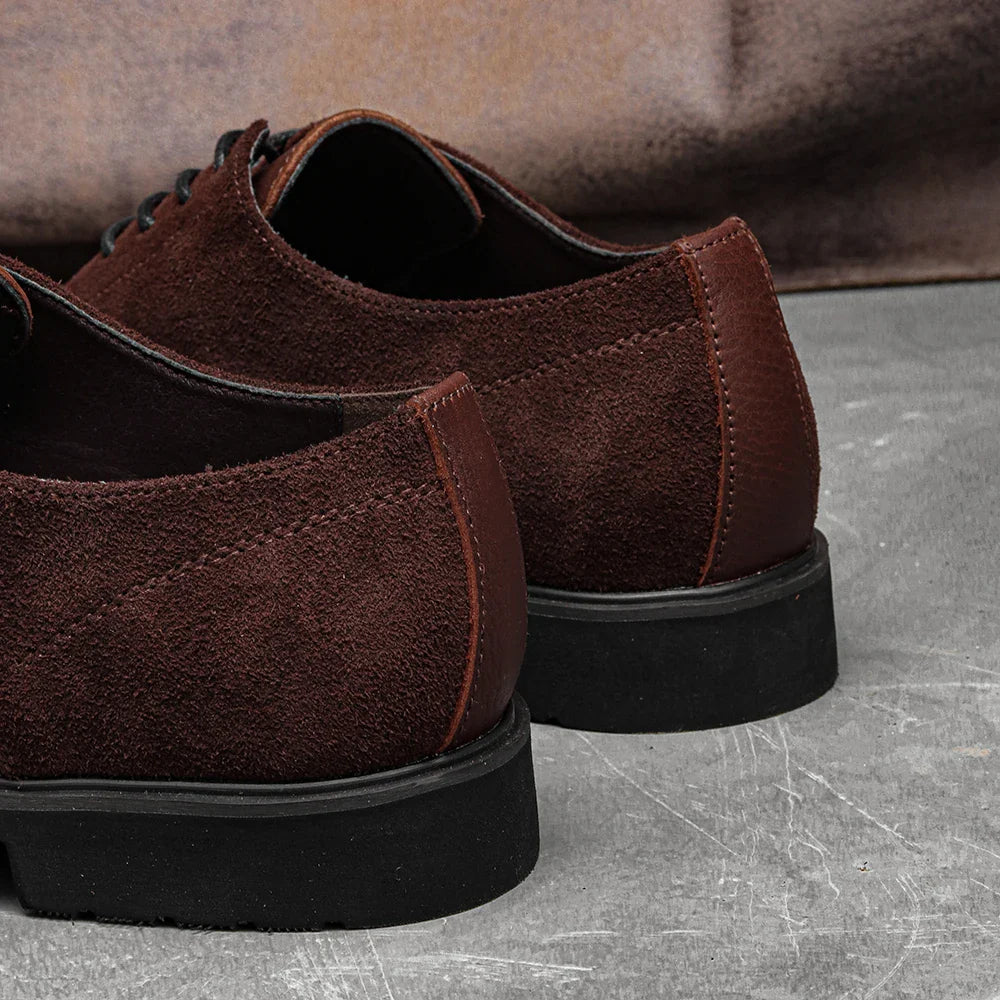 Genuine Leather Men Derby Shoes Ultralight Comfortable fashion Men Casual shoes Black Men Leather Shoes #KD6675