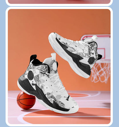 Children's basketball shoes non-slip breathable basketball training shoes with boys and girls basketball shoes sneakers 31-39