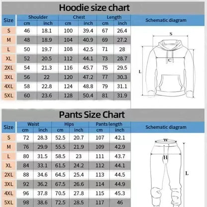 Animal Tiger 3D Print Suit Sweatshirt Forest Tiger Print Casual Hoodie + Drawstring Casual Pants 2pcs Set Men Women Hoodie Suit