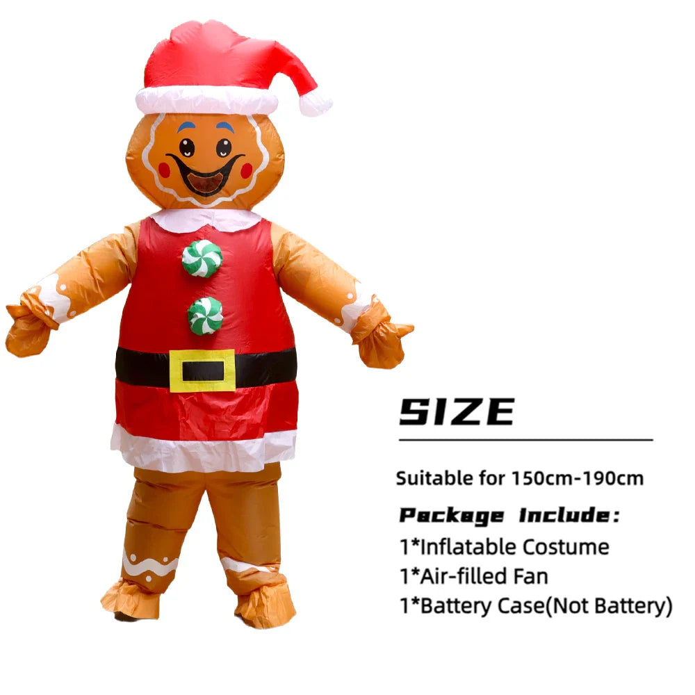 Anime Snowman inflatable Cosplay Costumes Adult Snow Treasure Suit Masquerade Party Halloween Blowing Dress Up Cosplay Party