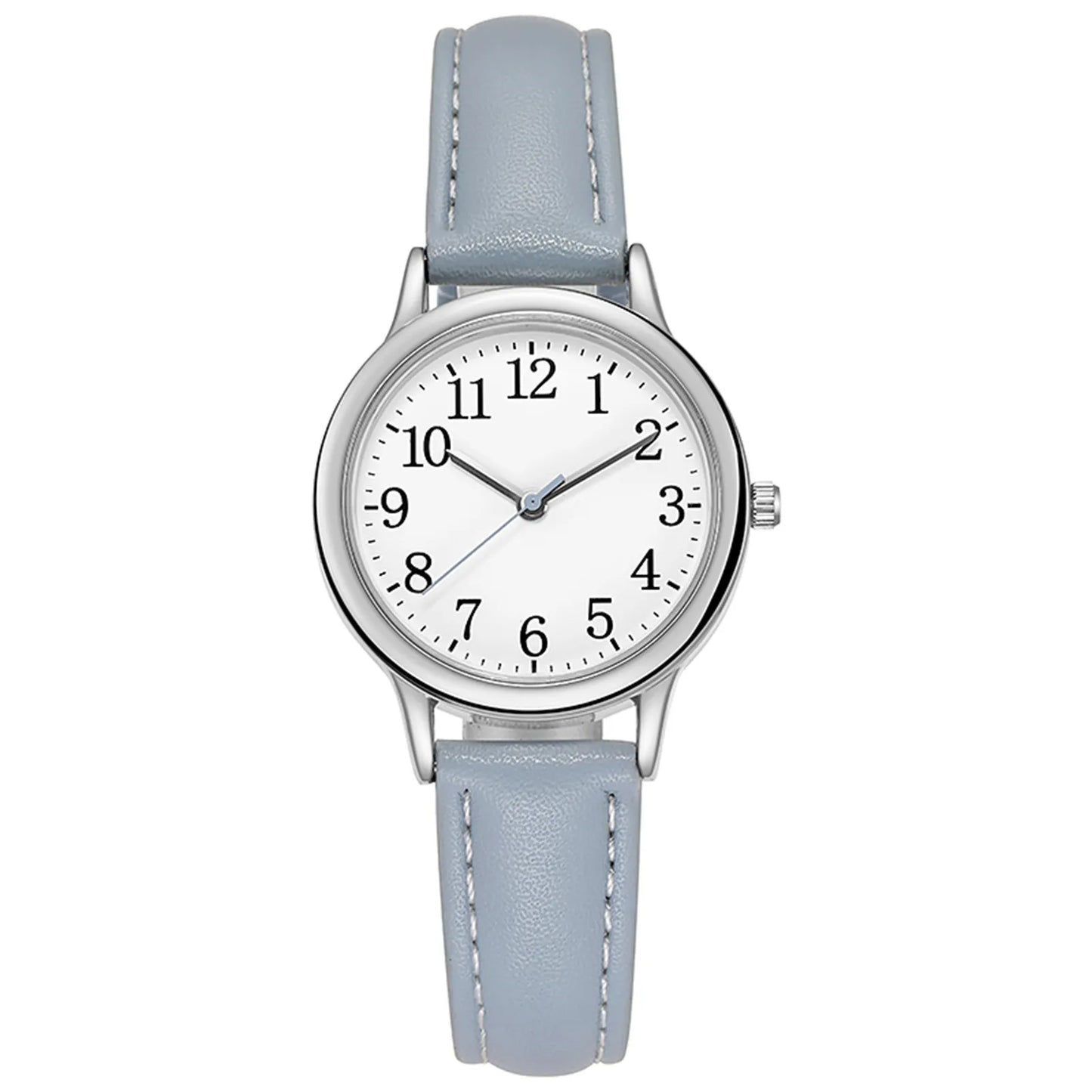 Women Quartz Fine Watch Easy To Read Arabic Numerals Simple-Dial