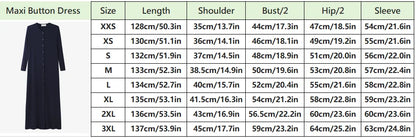 Maxi dress woman fashion V neck comfortable button dress