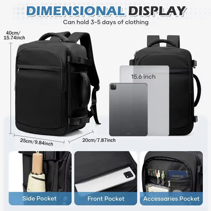 Under Seat Travel Backpack Ryanair 40x20x25 Airplane Travel Backpack Convenient Outdoor Men Laptop Backpack Outdoor Carry-On Bag