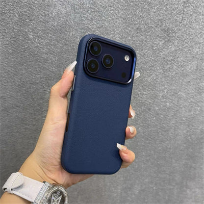 Magnetic Leather Case For iPhone 17 Pro Max 17 Ari MagSafe Silicone Border Protect Back Cover Shell With Ai Button Bumper