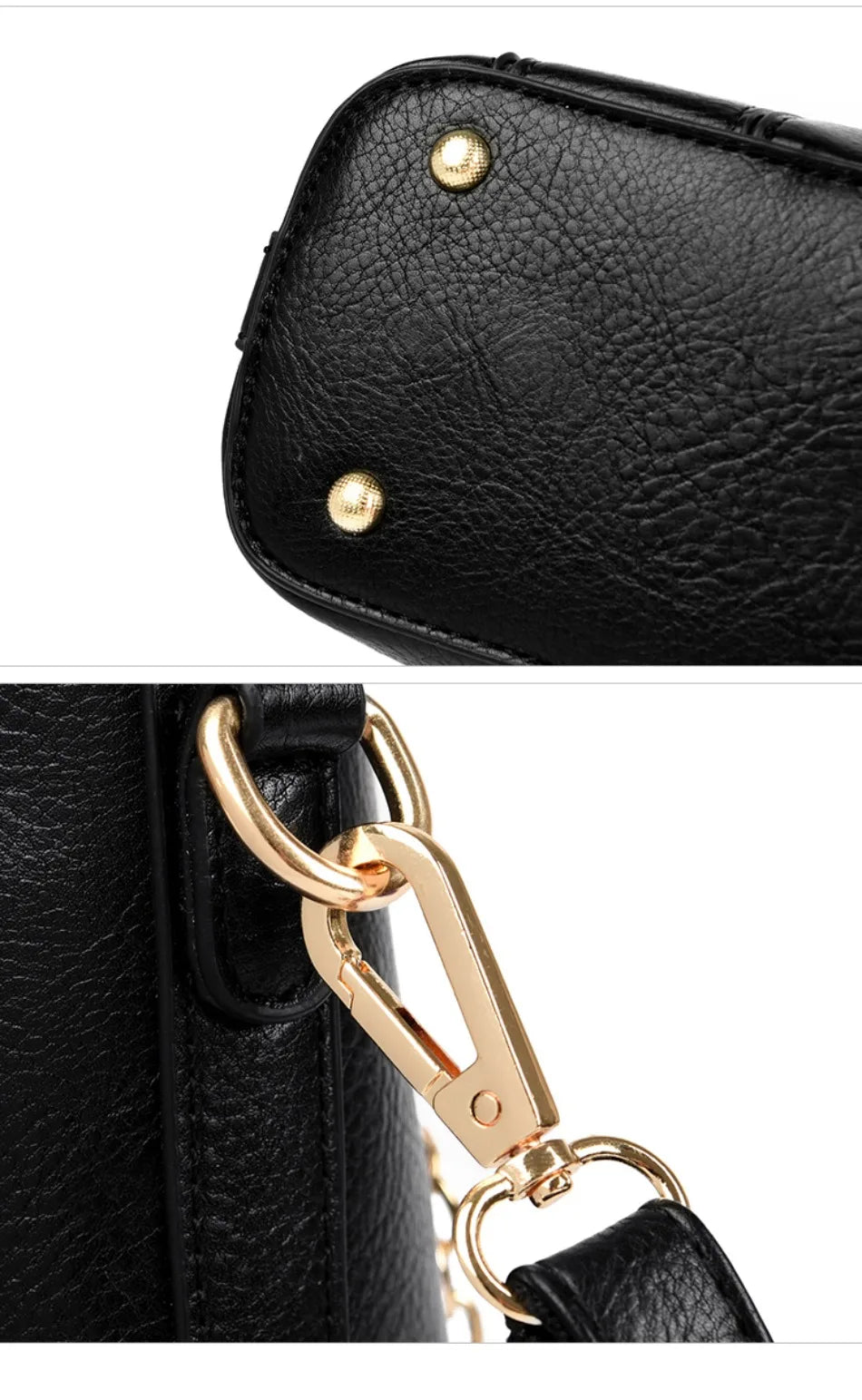 Genuine Brand Fashion Luxury High Quality 3 Layers Leather Handbag Women 2024 Crossbody Bags for Women Lady Large Capacity 2024