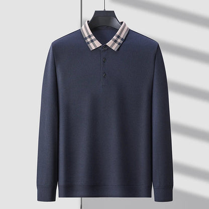 High quality long sleeve men's polo shirt with autumn personalized flip collar fashionable luxury design top casual Paul T-shirt