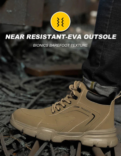 Safety Protective Boots Work Safety Shoes Men Winter Safety Boots Anti-puncture Work Shoes Steel Toe Work Boots Indestructible