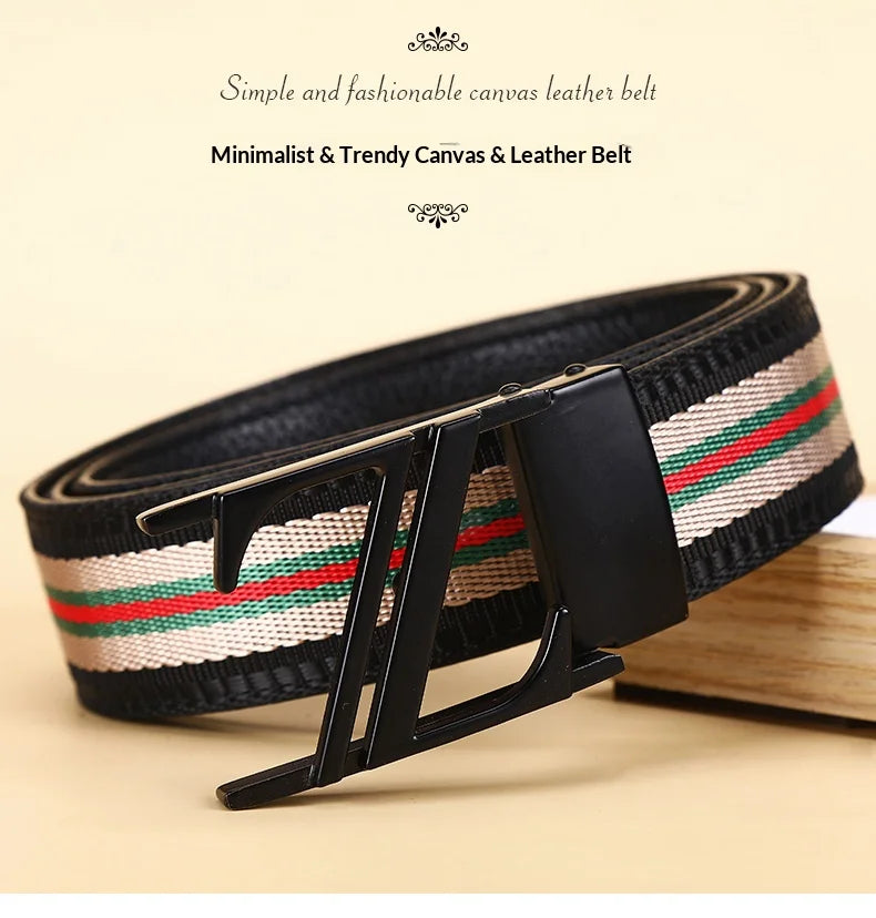 Leather luxury belt for men, stylish and handsome with high quality. Leather belt for women, durable and versatile for jeans.
