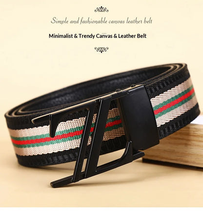 Leather luxury belt for men, stylish and handsome with high quality. Leather belt for women, durable and versatile for jeans.