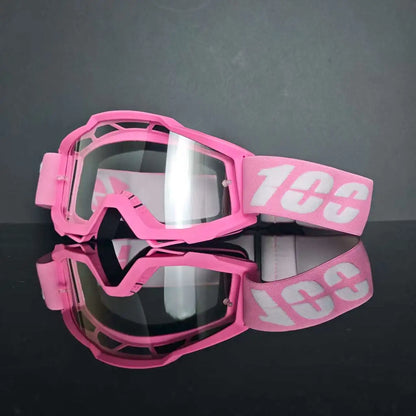 100 Motorcycle Goggles Cycling Glasses Outdoor Off-Road Ski Outdoor Sport MX ATV Dirt Bike Racing Motocross