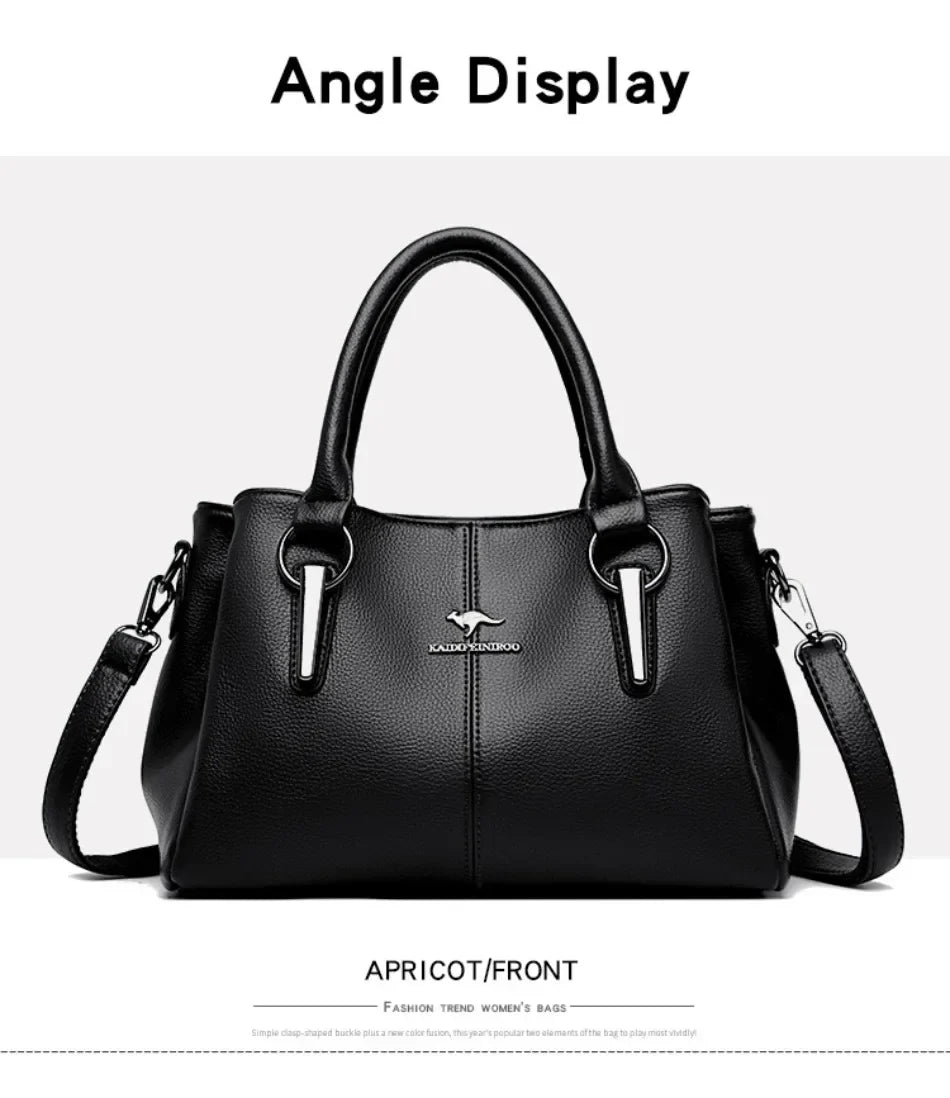Genuine Fashion 3 Layers Luxury Handbags Women Bags Designer HIgh Quality Leather Crossbody Bags for Women 2024 Shoulder Bag
