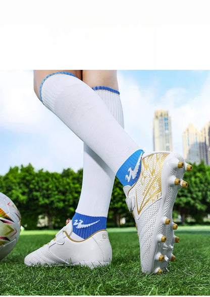 New Children Soccer Boots Sports Society Field Boy Football Shoes Futsal Fast Indoor Sneaker Original Ankle Cleats Football Boot