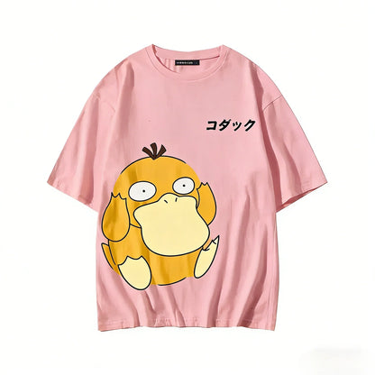 Graphic T-shirt Man Women Short Sleeve Tee Anime Print Casual Tops Summer Streetwear Unisex Y2k Clothes