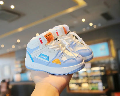 Children Tennis Shoes High-top Sports Shoes for Girls Fashion Causal Kids School Boys Basketball Shoes Breathable Soft Sneakers