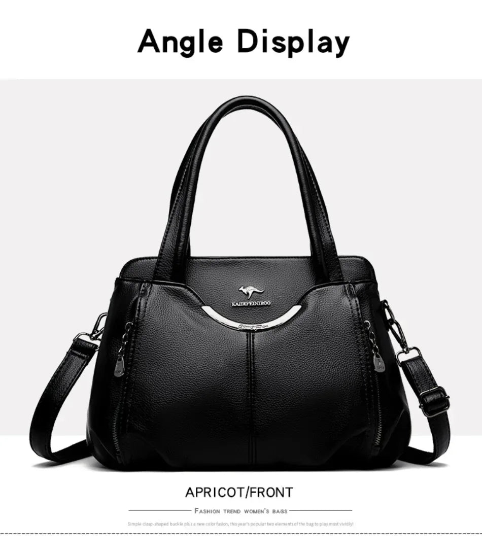 Luxury Purses and Handbags High Quality Soft Leather Shoulder Crossbody Bags for Women 2024 Elegant Tote Messenger Sac A Main
