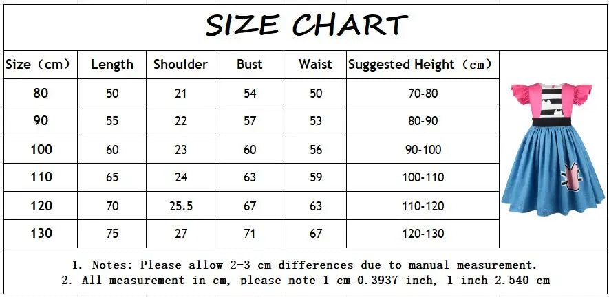 Fly-sleeve Cat Striped Princess Dress Girls Summer Dresses Gabbys Dollhouse Cosplay Costume Carnival Outfits Kids Birthday Gift