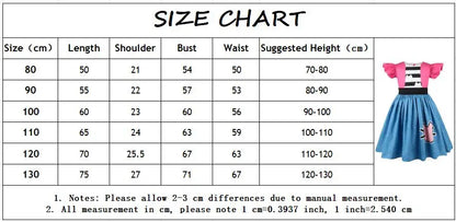 Fly-sleeve Cat Striped Princess Dress Girls Summer Dresses Gabbys Dollhouse Cosplay Costume Carnival Outfits Kids Birthday Gift