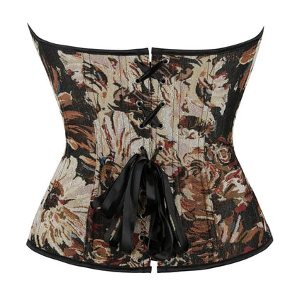 New petal painted court style corset and body shaping top