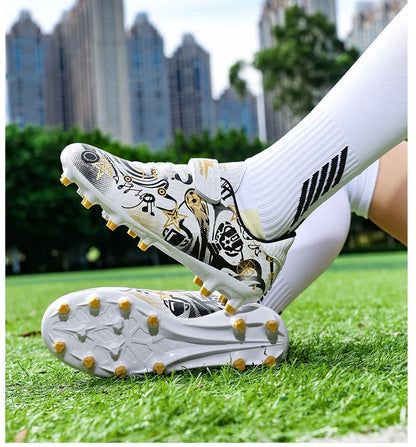 Children's Soccer Shoes Cleats Sneakers FG Sport Non-Slip Kids Football Boots Training Match Boys Youth Professional Shoes New