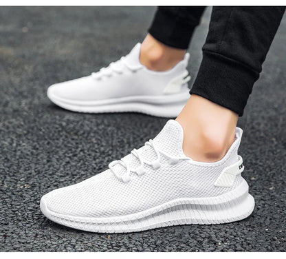 Summer Mesh Men Shoes Breathable Mens Sneakers Trendy Lightweight Walking Big Size Man Tenis Shoes