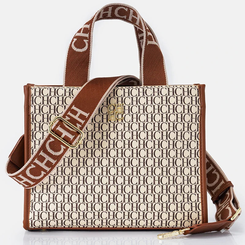 Fashion Monogram Print High Quality Metal Logo Casual Light Luxury Brand Designer 2025 New Women's Handbag