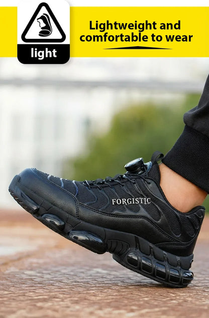 Fashion Safety Protective Shoes Men Safety Shoes Anti-smash Anti-puncture Work Shoes Steel Toe Men Comfortable Work Boots