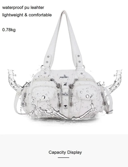 Vintage Women Handbags Satchel Top-handle Handbag PU Shoulder Bag Dumpling Pack Give Gifts Shoulder Bags Phone Money Pack