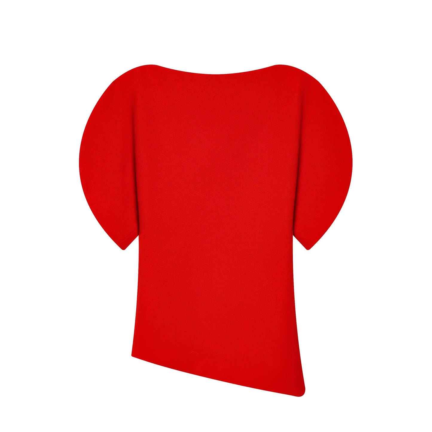 Women Vintage Black Short Puff Sleeve Shirts O Neck Asymmetrical Hem Blouse 2026 Spring Trend High Street Lady Chic Tops