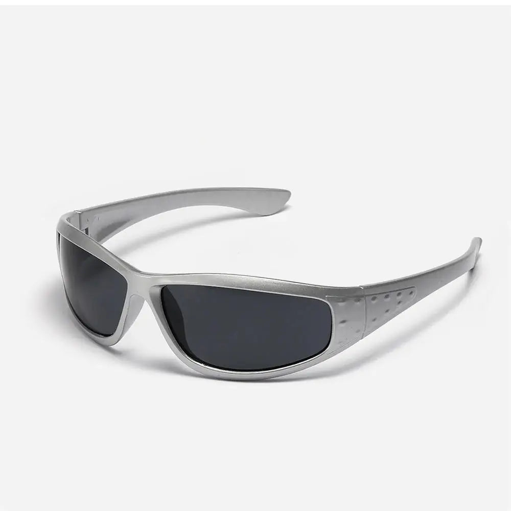 Silver Sunglasses Color Hollowed Out Future Sense Of Technology Hot Girls Net Red Sunglasses Women Sunglasses Trendy Men