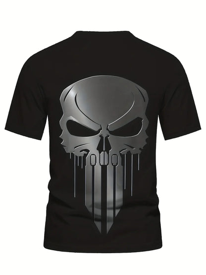 Graphic T-Shirt for Men Skull Tears Design 3D Print Superhero Graphic Tee Comfortable Fit T Shirt