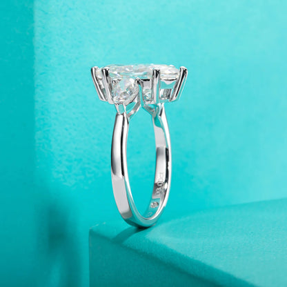 4cttw Marquise Cut D Color Moissanite Diamond Engagement 925 Sterling Silver Rings For Women Jewelry Wholesale