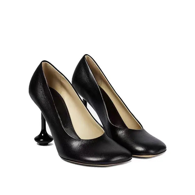Eilyken Designer Round Toe Women Pumps Sexy Thin High Heels Stripper Shoes Spring Autumn Concise Zapatos De Mujer
