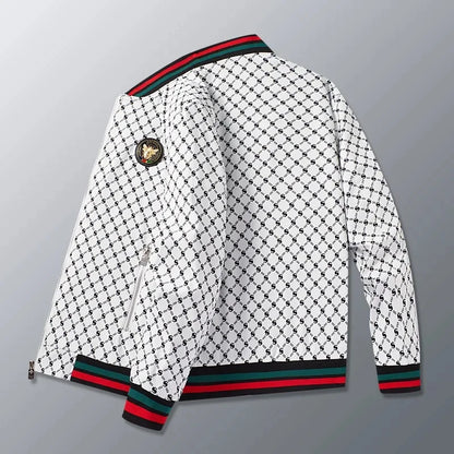 Casual European Style Men's Jacket Baseball Collar All-Match Spring Autumn New Fashion Brand Leisure Upper Body Shirt