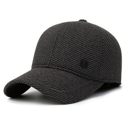 Outdoor Thick & Warm Adjustable Earmuffs Baseball Cap For Autumn And Winte