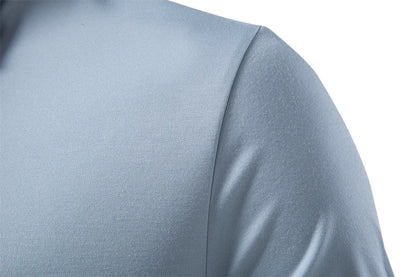 Old Money Polo Shirt Men‘s Solid Color Design Premium Fabric Skin Friendly Cool Breathable Soft Wear