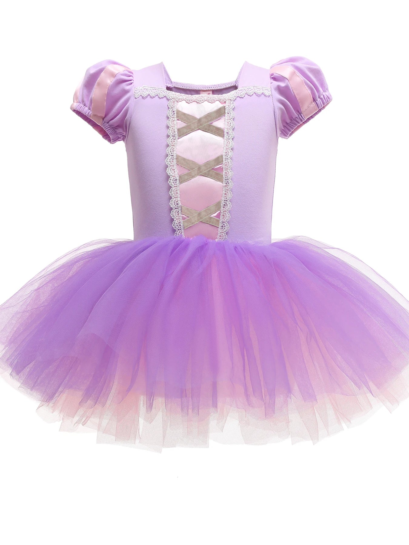 Princess Ballet Tutu Dress with Cape for Toddler Little Girls Ballerina Dance Costume Outfit Dancewear, Blue/Purple/Yellow