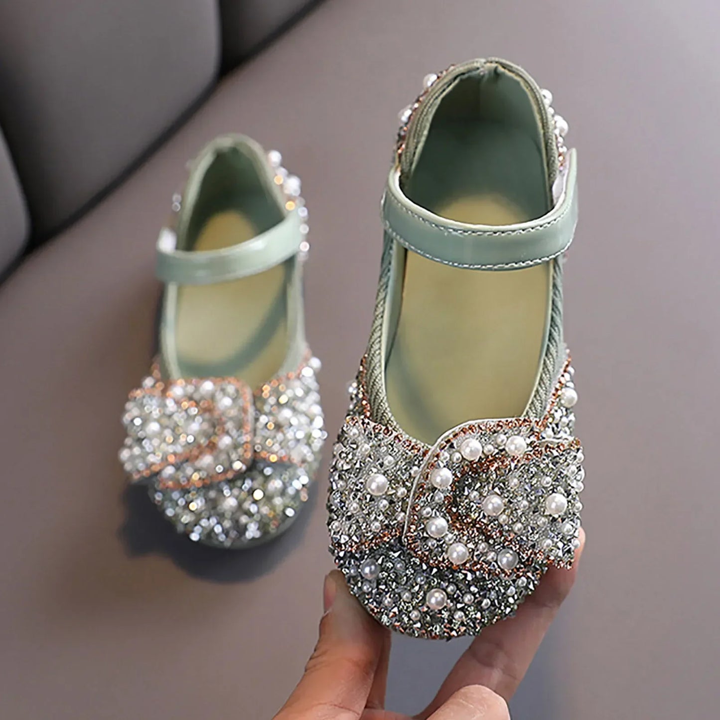 Sandals Toddler Girl Childrens Shoes Pearl Rhinestones Shining Kids Shoes Baby Girls Shoes Girls Thong Sandals Size 3