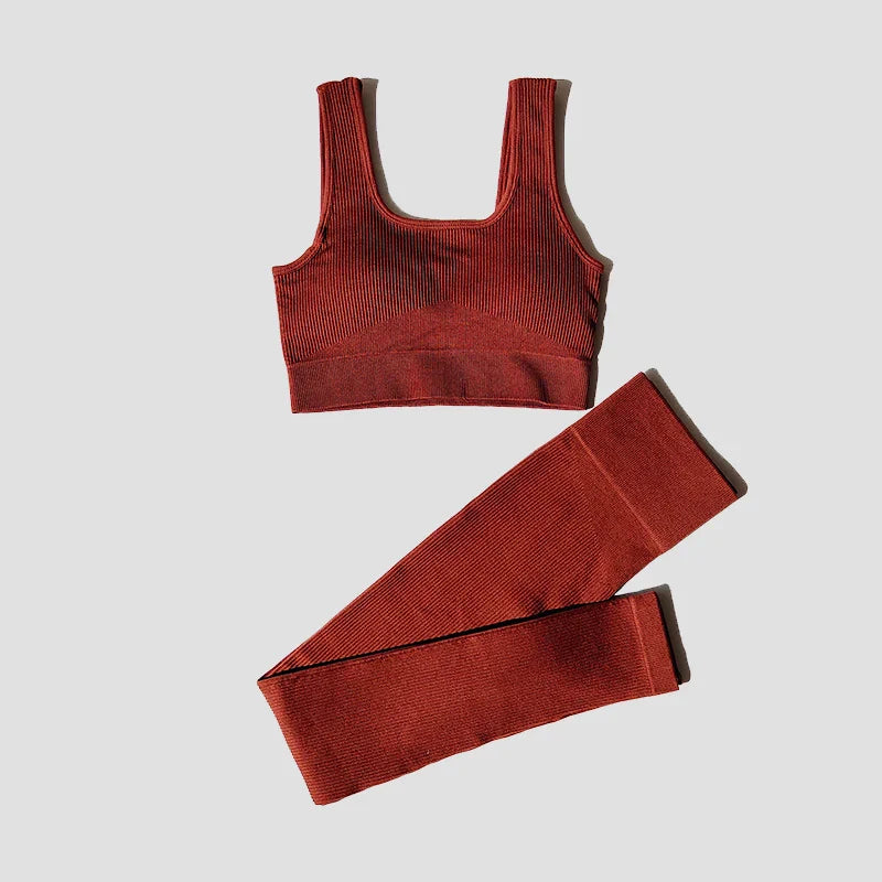 2/4/6PCS Seamless Women Yoga Set Workout Sportswear Fitness Bra Sport Pants Gym Clothing High Waist Leggings Shorts Sports Suits
