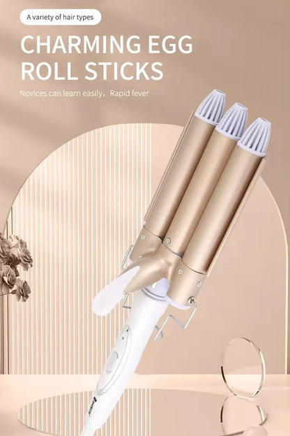 Professional Hair Tools Curling Triple Barrel Hair Styler Hair Curlers Electric Curling Hair Waver Styling Tool