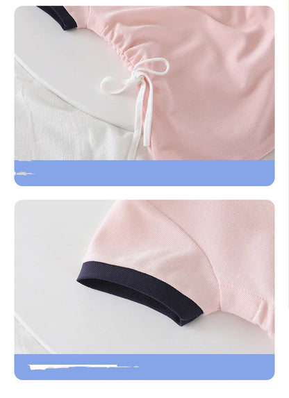 Girls Dresses Summer New Children Polo Shirts Dress For Baby Casual Clothes Kids Sports Costume Dress Outfits Girls