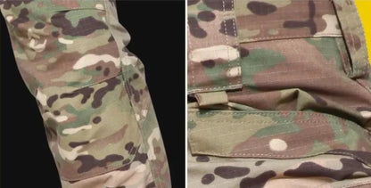 New Tactical Hunting Suit Outdoors Training Durable Breathable Camo Set Waterproof Quick Drying windproof Combat Two Piece Set