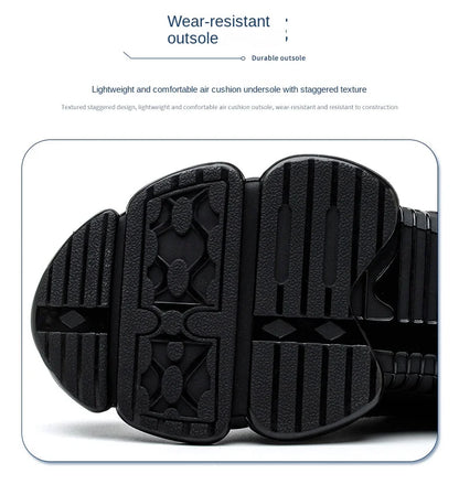 Men Rotating Button Work Sneakers Steel Toe Shoes Safety Boots Puncture-Proof Tactical Boots Indestructible Fashion Protective