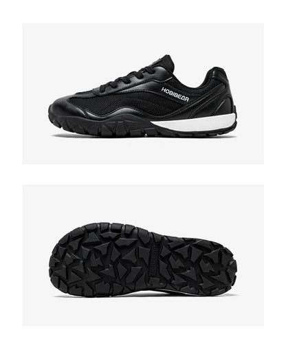 Barefoot Hiking Shoes Unisex Wide Width Trail Running Sneakers Zero Drop Artificial Leather Retro Walking Shoes