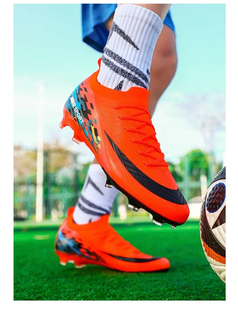 New Men Football Boots Unisex Non-Slip Outdoor Match Adult Comfortable Cleats Ultralight Soccer Shoes Sport Grass High-quality
